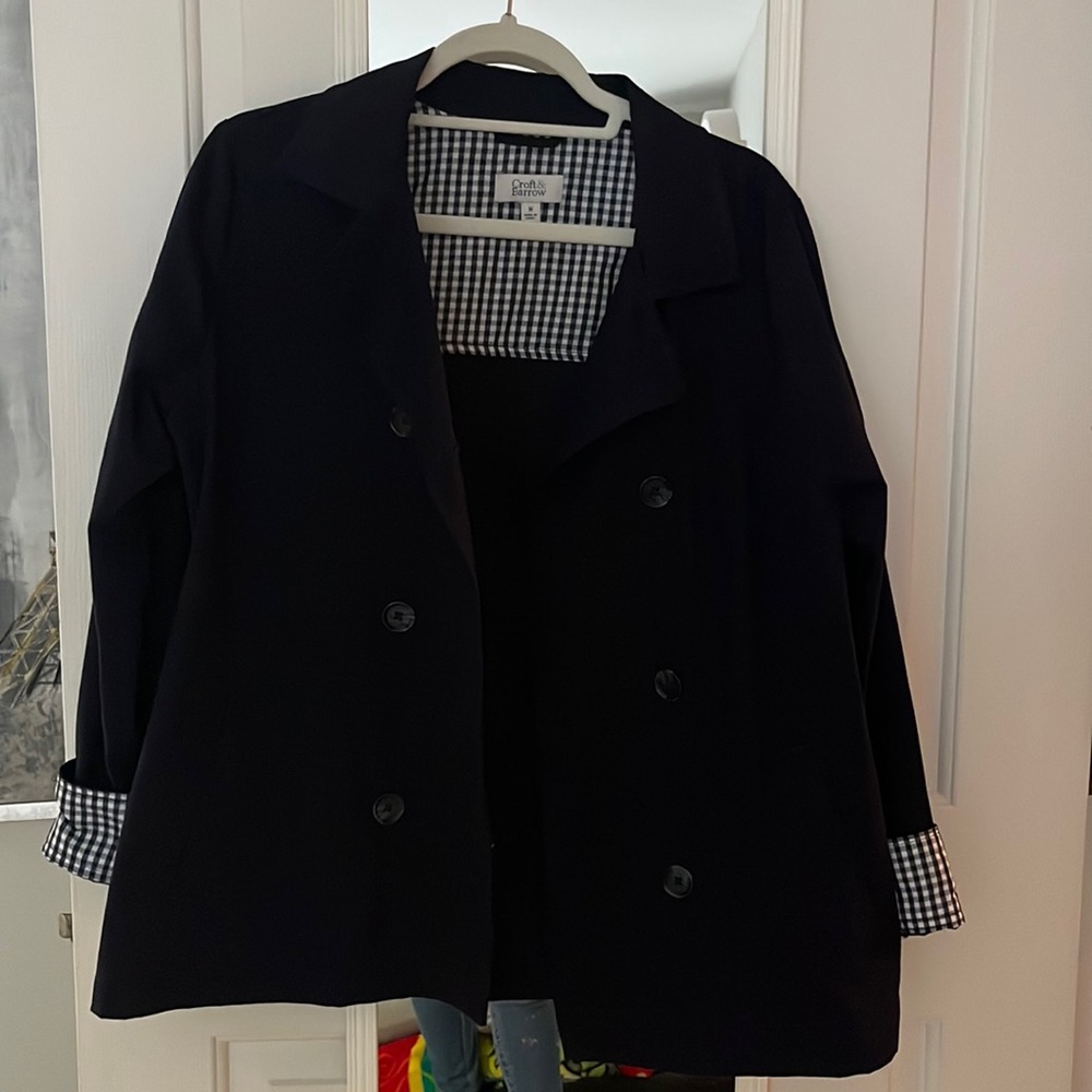 Croft & Barrow navy blue jacket size Medium